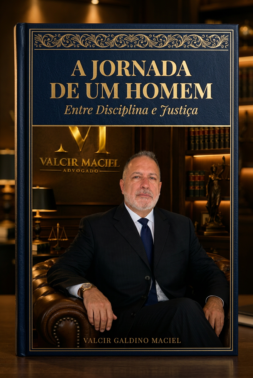 Capa oficial do livro A Jornada de um Homem por Valcir Galdino Maciel